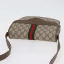 GUCCI GG Supreme Web Sherry Line Bag PVC Beige Gold 001 113 6862 Auth mr2391-6
