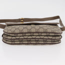 GUCCI GG Supreme Web Sherry Line Bag PVC Beige Gold 001 113 6862 Auth mr2391-9