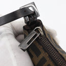 FENDI Zucca Canvas Accessory Pouch Brown Black Auth mr2395A-14