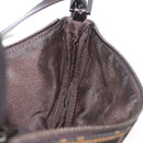 FENDI Zucca Canvas Accessory Pouch Brown Black Auth mr2395A-17