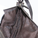 FENDI Zucca Canvas Accessory Pouch Brown Black Auth mr2395A-18