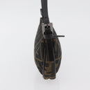 FENDI Zucca Canvas Accessory Pouch Brown Black Auth mr2395A-5