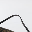 FENDI Zucca Canvas Accessory Pouch Brown Black Auth mr2395A-8