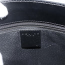 CELINE Macadam Canvas Hand Bag PVC Leather 2way Black Gold Auth mr2396A-19