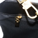 CELINE Macadam Canvas Hand Bag PVC Leather 2way Black Gold Auth mr2396A-22