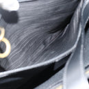 CELINE Macadam Canvas Hand Bag PVC Leather 2way Black Gold Auth mr2396A-23