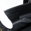 CELINE Macadam Canvas Hand Bag PVC Leather 2way Black Gold Auth mr2396A-12