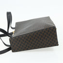 CELINE Macadam Canvas Hand Bag PVC Leather 2way Black Gold Auth mr2396A-3