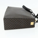 CELINE Macadam Canvas Hand Bag PVC Leather 2way Black Gold Auth mr2396A-4