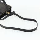 CELINE Macadam Canvas Hand Bag PVC Leather 2way Black Gold Auth mr2396A-8