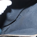 Christian Dior Trotter Canvas Accessory Pouch Navy Silver Auth mr2399A-11