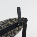 Christian Dior Trotter Canvas Accessoiretasje Marine Zilver Auth mr2400-10