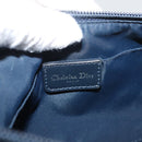 Christian Dior Trotter Canvas Accessoiretasje Marine Zilver Auth mr2400-17