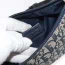 Christian Dior Trotter Canvas Accessoiretasje Marine Zilver Auth mr2400-12