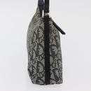 Christian Dior Trotter Canvas Accessoiretasje Marine Zilver Auth mr2400-4