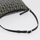 Christian Dior Trotter Canvas Accessoiretasje Marine Zilver Auth mr2400-7