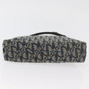 Christian Dior Trotter Canvas Accessoiretasje Marine Zilver Auth mr2400-5