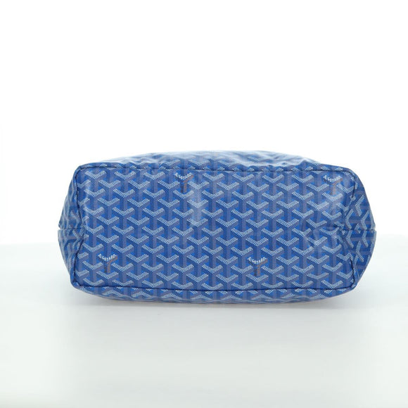 GOYARD Herringbone Saint Louis PM Tote Bag PVC Blue Auth mr2401SM