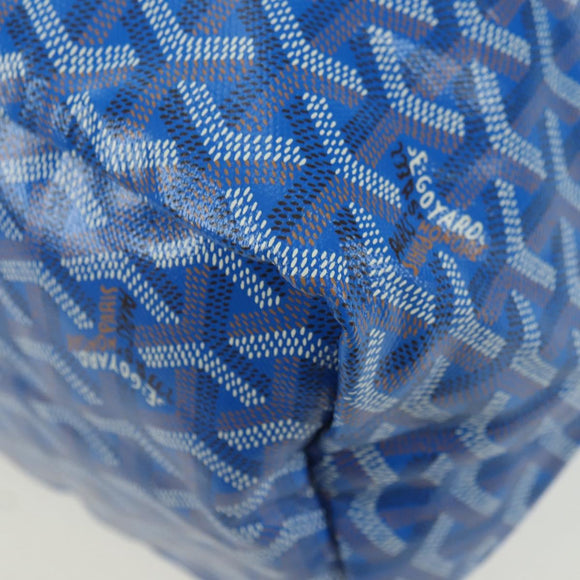 GOYARD Herringbone Saint Louis PM Tote Bag PVC Blue Auth mr2401SM