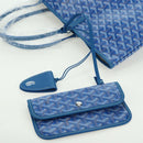 GOYARD Herringbone Saint Louis PM Tote Bag PVC Blue Auth mr2401SM-16