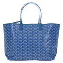 GOYARD Herringbone Saint Louis PM Tote Bag PVC Blue Auth mr2401SM-2