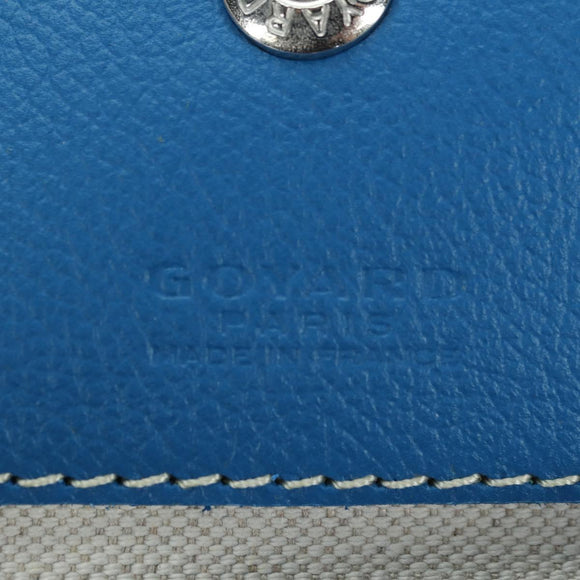 GOYARD Herringbone Saint Louis PM Tote Bag PVC Blue Auth mr2401SM