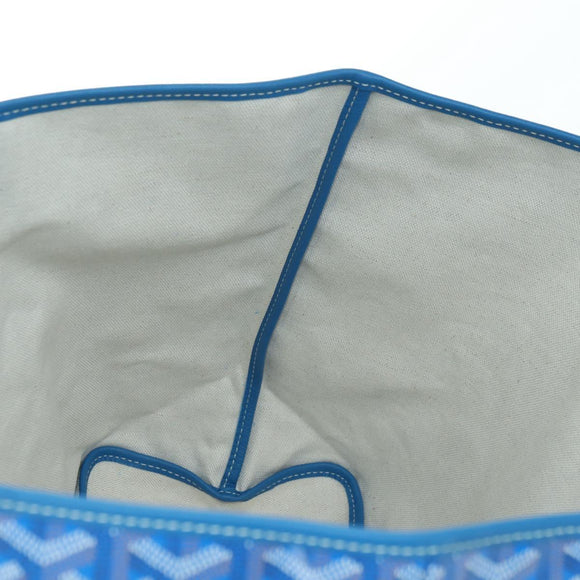 GOYARD Herringbone Saint Louis PM Tote Bag PVC Blue Auth mr2401SM