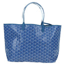 GOYARD Herringbone Saint Louis PM Tote Bag PVC Blue Auth mr2401SM-3