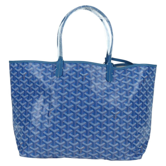 GOYARD Herringbone Saint Louis PM Tote Bag PVC Blue Auth mr2401SM