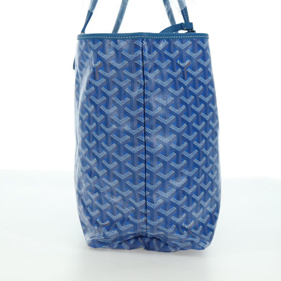 GOYARD Herringbone Saint Louis PM Tote Bag PVC Blue Auth mr2401SM