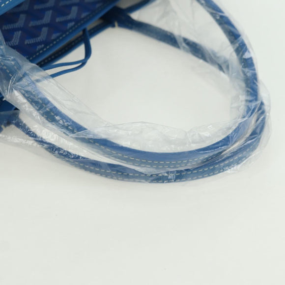 GOYARD Herringbone Saint Louis PM Tote Bag PVC Blue Auth mr2401SM