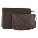 LOUIS VUITTON Monogram Clutch Bag 2 Set LV Auth mr2404-1