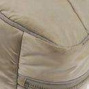 CHANEL Shoulder Bag Nylon Beige Silver CC Auth mr2413-15
