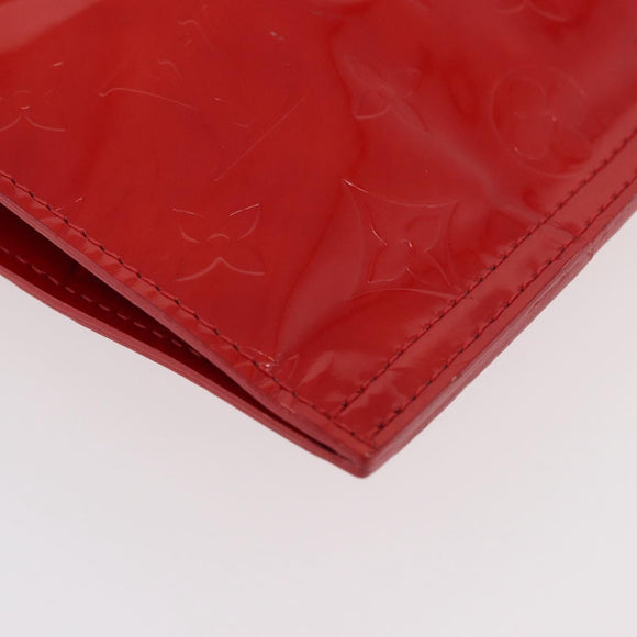 LOUIS VUITTON Monogram Vernis Stanton Tote Bag Red M91078 LV Auth mr2414A
