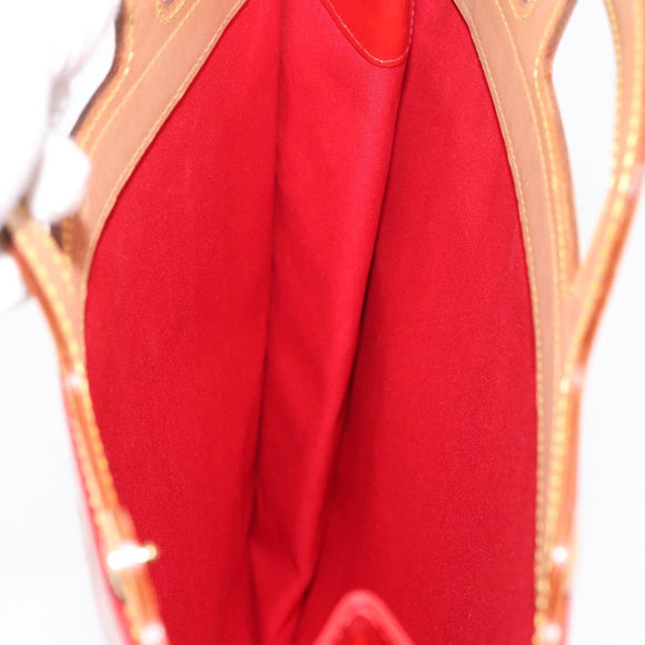 LOUIS VUITTON Monogram Vernis Stanton Tote Bag Red M91078 LV Auth mr2414A