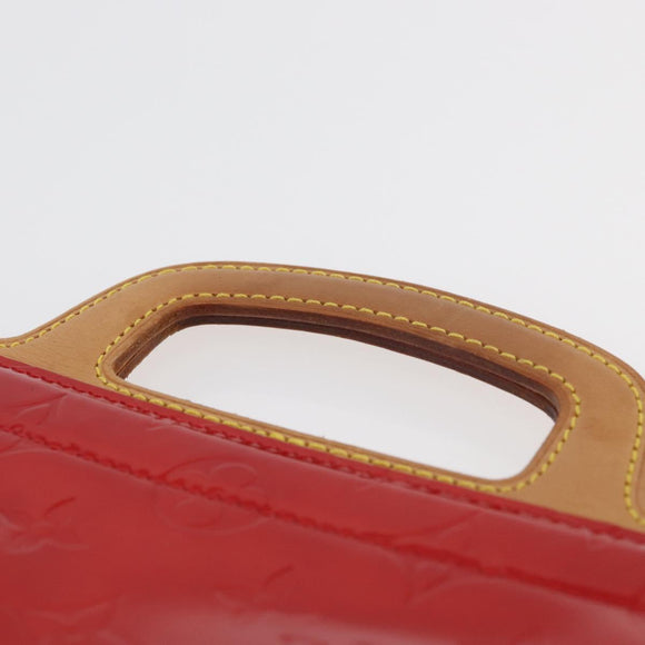 LOUIS VUITTON Monogram Vernis Stanton Tote Bag Red M91078 LV Auth mr2414A
