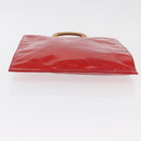 LOUIS VUITTON Monogram Vernis Stanton Tote Bag Red M91078 LV Auth mr2414A-5