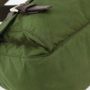 PRADA Shoulder Bag Nylon Khaki Silver Auth mr2417-11