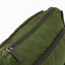 PRADA Shoulder Bag Nylon Khaki Silver Auth mr2417-20
