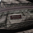 PRADA Shoulder Bag Nylon Khaki Silver Auth mr2417-21