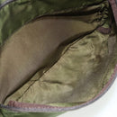 PRADA Shoulder Bag Nylon Khaki Silver Auth mr2417-27