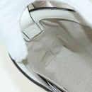 Jimmy Choo Cheri Crystal Hobo Shoulder Bag Leather White Silver Auth mr2419A-23