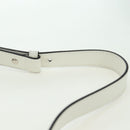 Jimmy Choo Cheri Crystal Hobo Shoulder Bag Leather White Silver Auth mr2419A-8
