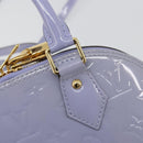 LOUIS VUITTON Monogram Vernis Alma BB Tasche 2-Wege Violett Lila M90103 Auth mr2420A-19