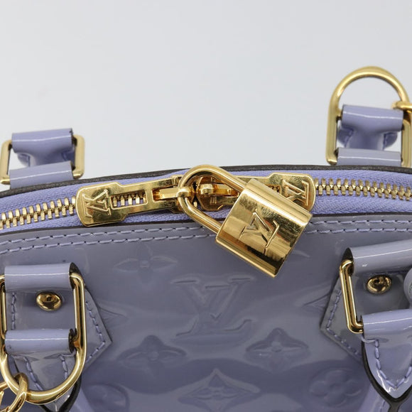 LOUIS VUITTON Monogram Vernis Alma BB Tasche 2-Wege Violett Lila M90103 Auth mr2420A