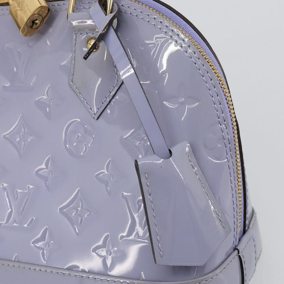 LOUIS VUITTON Monogram Vernis Alma BB Tasche 2-Wege Violett Lila M90103 Auth mr2420A