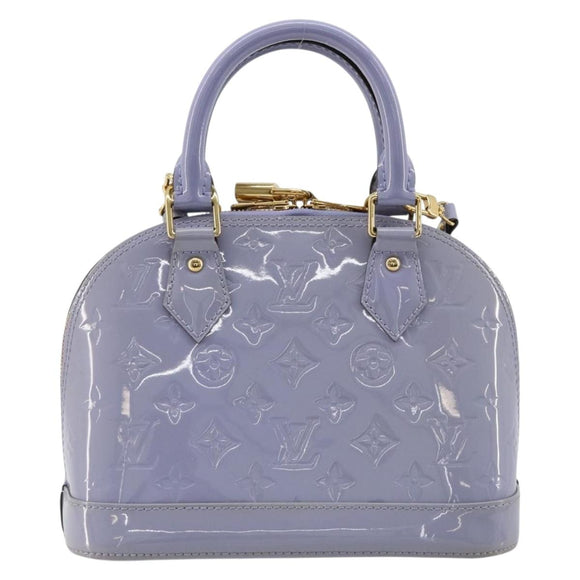 LOUIS VUITTON Monogram Vernis Alma BB Tasche 2-Wege Violett Lila M90103 Auth mr2420A