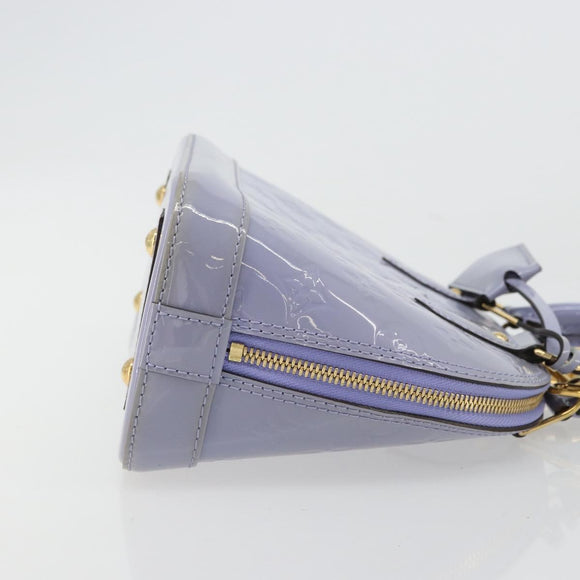LOUIS VUITTON Monogram Vernis Alma BB Tasche 2-Wege Violett Lila M90103 Auth mr2420A
