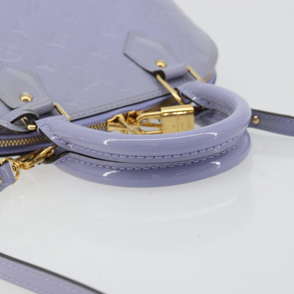 LOUIS VUITTON Monogram Vernis Alma BB Tasche 2-Wege Violett Lila M90103 Auth mr2420A