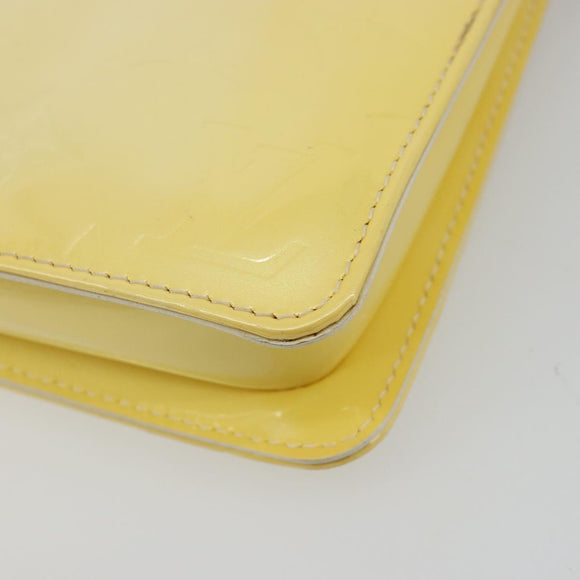 LOUIS VUITTON Monogram Vernis Lexington Pouch Beige M91010 LV Auth mr2421
